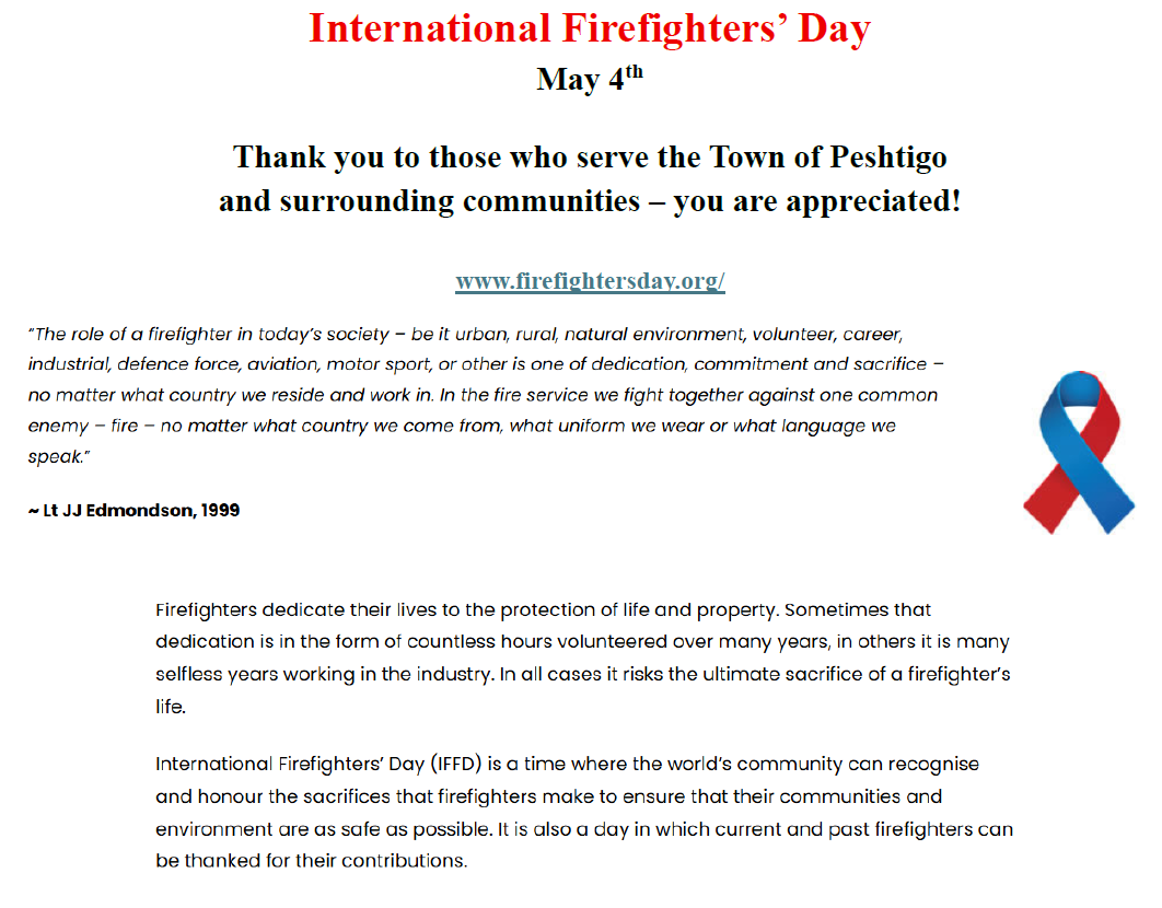 International Firefighters' Day